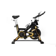 Bicicleta Spinning Com Roda De Inercia De 13Kg - Preto E Amarelo-Unissex