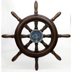 Timão de Barco Decorativo em Resina 50cm Náutica