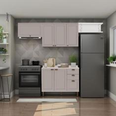 Cozinha Modulada Cristal 280cm Provençal Conjunto c/ Nicho - GenialFle