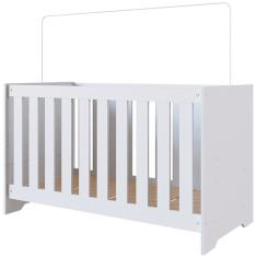 Berço Mini Cama 3 Em 1 La003 Branco Comm Branco