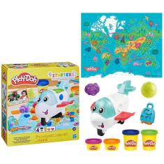 Massinha Play-Doh Starters Kit Inicial Avião Explorador