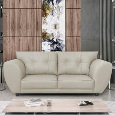 Sofá 2 Lugares Tulipa Linho - Amarena Móveis Bege