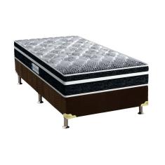 Cama Box Solteiro: Colchão Espuma Probel D33/EP Anatômico Advanced Tech1500 Plus + Base CRC Suede Brown(88x188)