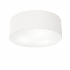 Plafon Cilíndrico Vivare Md-3014 Cúpula Em Tecido 50x15cm - Bivolt Branco 127/220v