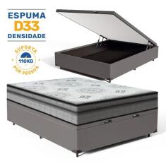 Box Baú com Colchão de Espuma D33 Anjos Ortosleep Viúva 128 - Anjos Co