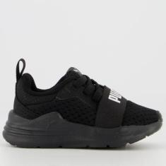 Tênis Puma Wired Run AC BDP Infantil Preto-Masculino