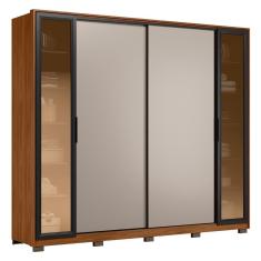 Guarda Roupa Casal 267cm Loreto Flex D02 Nogueira-nude - Mpozenato