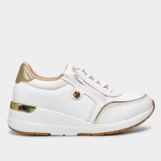 Tênis Modare Detalhe Dourado Feminino-Feminino