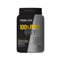 Whey Protein Concentrado Probiótica 100% Pure - 900G Iogurte Com Limão