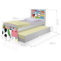 Bicama Juvenil Adesivada Fazendinha Feliz