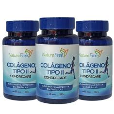 Kit 3 Colágeno Tipo II Condrecare 60 Cápsulas