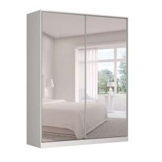 Guarda-roupa Solteiro Com Espelho Tunas X 2 Pt 3 Gv Branco