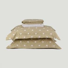 Jogo de Cama Solteiro Percal 400 Fios 3 Pçs  Estampado - Casa Di Valle