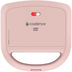 Maquina de Waffle Cadence Duet  - WAF200-127  ROSA/VERMELHO  110 VOLTS