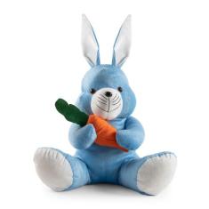 Coelho De Pelúcia Grande Com Cenoura Para Pascoa 50 Cm - Pandora Baby 