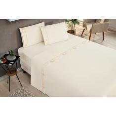 Jogo de cama elegance solteiro 2 peças micropercal 180 fios - SAFIRA E