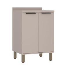 Balcão de Cozinha com Tampo 60 cm 2 Portas Stylo Luciane Móveis - Luci