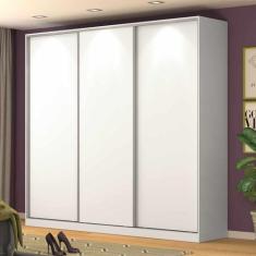 Guarda Roupa Casal 3 Portas de Correr RC3001 Linha Roupeiros Emovell, 