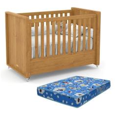 Berço Americano Tutto New Freijó E Colchão Baby Physical - Matic Móveis Freijó