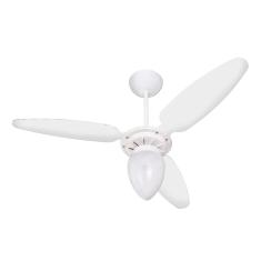 Ventilador de Teto Ventisol Wind com Lustre e 3 Velocidades - Branco