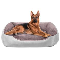Utotol Camas para cães grandes, cama de cachorro grande lavável, cama ortopédica para cães, fundo antiderrapante impermeável