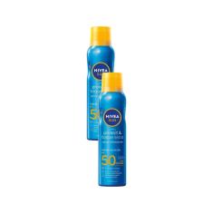 Kit 2 NIVEA SUN Protetor Solar Spray Protect & Toque Seco FPS 50 200ml