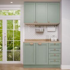 Cozinha Modulada 2 Peças com Balcão e Armário Aéreo Arizona CabeCasa M