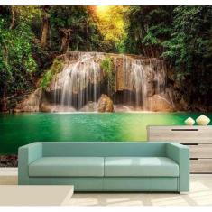 Papel de Parede Cachoeira 3D 3,75M² na 033 - Voce Decorando