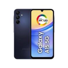 Smartphone Samsung Galaxy A15 6,5" 128GB 5G 4GB RAM Câm. Tripla 50MP + Selfie 13MP 5000mAh Dual Chip-Unissex