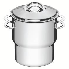 Cuscuzeira Tramontina Solar em Aço Inox com Tampa e Alças 14 cm 2,2 L 62519140