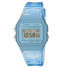 Relógio Feminino Casio Vintage Standard F-91Ws-2Df Azul