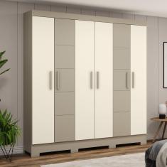 Guarda Roupa Casal 06 Portas 02 Gavetas B73 Briz