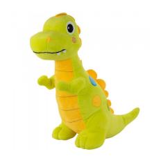 Dinossauro De Pelúcia Verde E Amarelo Com Bolinha 44 Cm