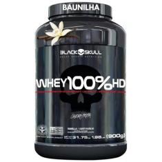 Whey Protein 100% Hd Pure 900G Pote Black Skull ( Isolado - Hidrolisad