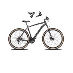 Bicicleta Aro 29 Ksw Xlt Alumínio 24v Câmbios Shimano Tz Freios a Disco Suspensão Pneus Faixa Bege-Unissex