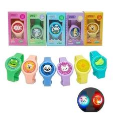 Pulseira Relógio Infantil Repelente De Mosquito Figurinhas