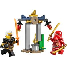 Brinquedo LEGO Ninjago Kai e Rapton`s Temple Battle com capa vermelha