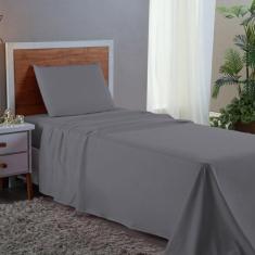 Jogo de Cama Box Solteiro 400 Fios 03 Peças Micro Percal LINHA PREMIUM
