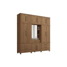 Guarda Roupa Casal 13 Portas e 7 Gavetas Londres Capelinha Jatobá - Santos Andirá