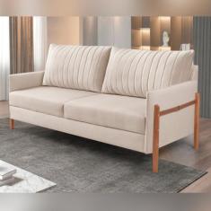 Sofá 2 Lugares Living Orion Design Ergonômico Linho - House Deccor