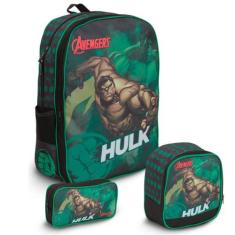 Bolsa Escolar Masculina De Costas Hulk Grande Reforçada - TOYS 2U