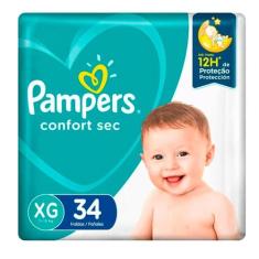 Fralda Pampers Confort Sec Xg Com 34 Unidades