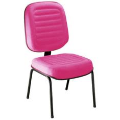 Cadeira Para Escritório Diretor Gomada Linha Blenda Rosa