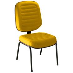 Cadeira Para Escritório Diretor Gomada Linha Blenda Amarelo