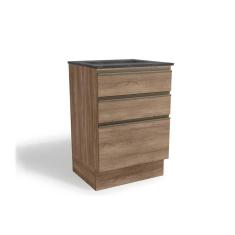 Balcão De Cozinha Maxxi G743 P/ Cooktop 60cm Nogal/cinzel - Kappesberg