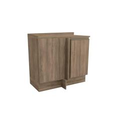 Balcão De Cozinha Canto Reto Maxxi G748 1 Porta C/ Tampo Nogal/nogal - Kappesberg