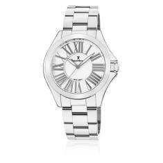 Relógio Pulso Jean Vernier Feminino Aço Prata Jv01124