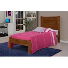 Cama Solteiro Moderna Lara Castanho - MAIS MADEIRA