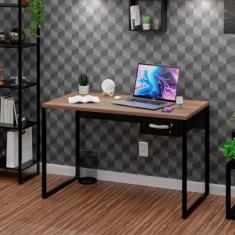 Escrivaninha Mesa Escritório Escrivaninha Diretor Estilo Industrial 12