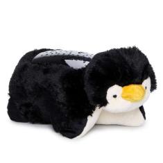 Brinquedo Pelúcia Pillow Pets Mini com Luz DTC, Pinguim
